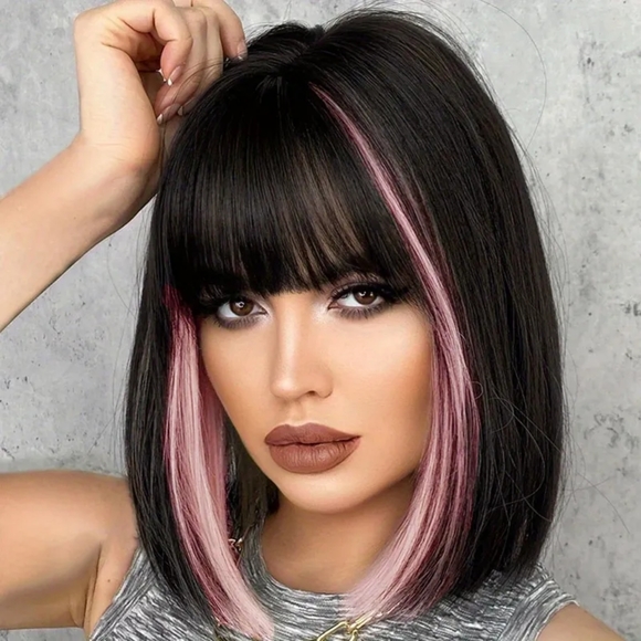 Other - CUTE Bob- Pink Highlights